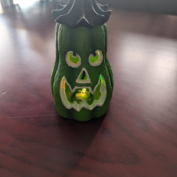 Light up green decorative Halloween pumpkin - Picture 6 of 6